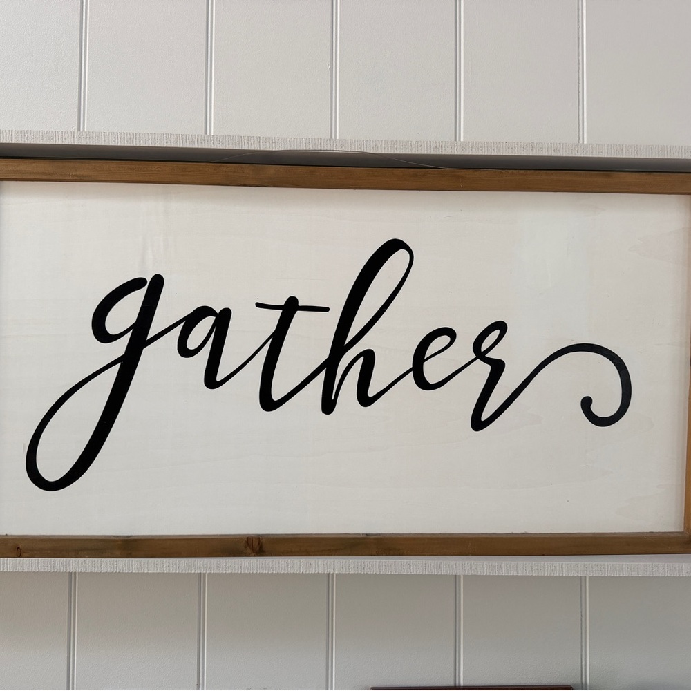 Black and White 'Gather' Wall Art